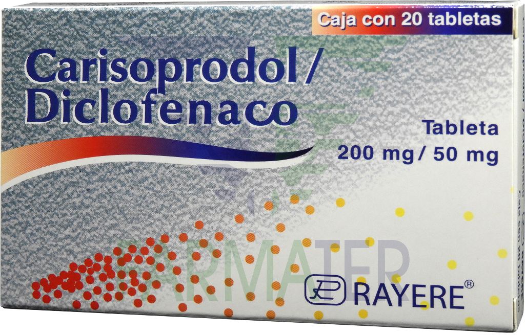 Diclofenaco, Carisoprodol 20 tab