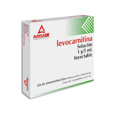 Levocarnitina 1g 5 amp Inyectable