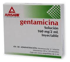 Gentamicina 160mg c/5 amp Inyectable