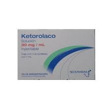 [5/1] Ketorolaco 30mg/ml c/3 amp Inyectable