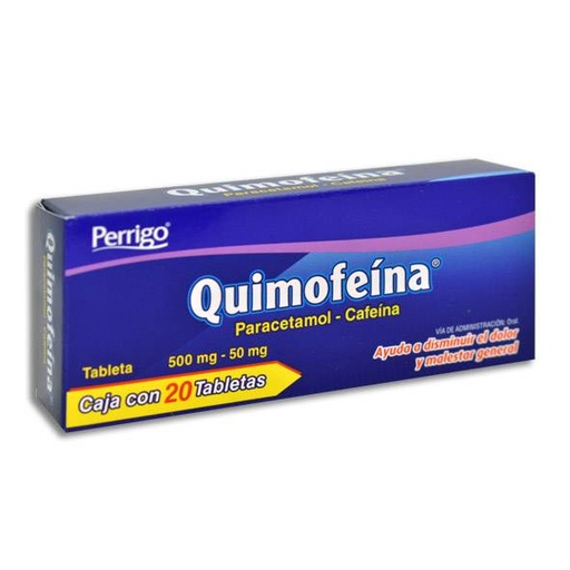 Quimofeina 500mg/50mg Tabletas