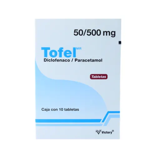 Tofel 50/500 mg 10 tab 