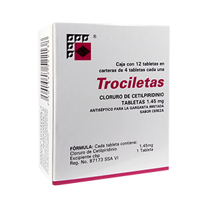 Trociletas 12 Tabs Cereza